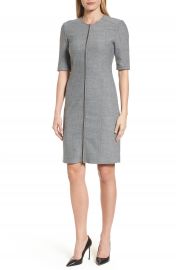 BOSS Demirana Front Zip Sheath Dress at Nordstrom