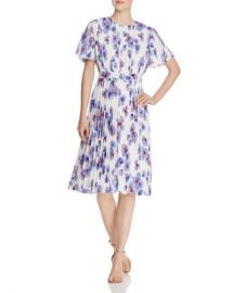 BOSS Diplissee Pleated Floral-Print Dress Women - Bloomingdale s at Bloomingdales