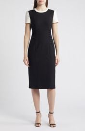 BOSS Dufeva Colorblock Sheath Dress at Nordstrom