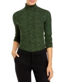 BOSS Emerie Chevron Stripe Turtleneck Top Women - Bloomingdale s at Bloomingdales