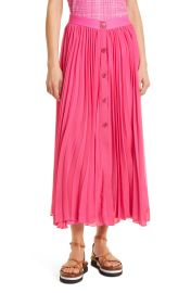 BOSS Eplisa Pleated Skirt in Flamingo at Nordstrom