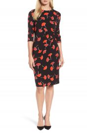 BOSS Eseona Print Sheath Dress at Nordstrom