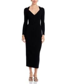 BOSS Famelina Ribbed Cutout Bodycon Dress Bloomingdales at Bloomingdales