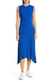 BOSS Flenda Rib Sweater Dress in Surf Size X-Large at Nordstrom