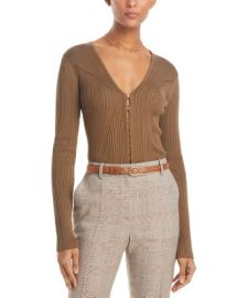 BOSS Forama Rib Knit Cardigan Bloomingdales at Bloomingdales