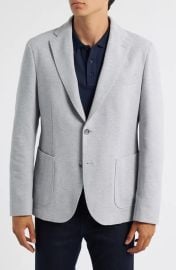 BOSS Hanry Slim Fit Cotton Blend Sport Coat with Removable Hoodie Bib at Nordstrom