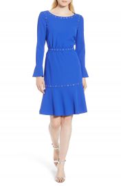 BOSS Henryke Rivet Crepe Dress at Nordstrom