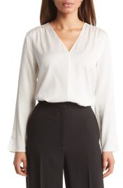 BOSS Iore Stretch Silk Blouse at Nordstrom