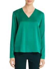 BOSS Ivala Silk Stretch Blouse Women - Bloomingdale s at Bloomingdales