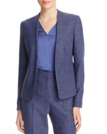 BOSS Jalesta Glen Plaid Open Blazer Women - Bloomingdale s at Bloomingdales