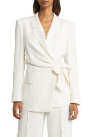 BOSS Jawana Tie Waist Blazer at Nordstrom