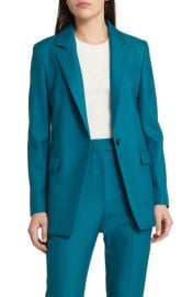 BOSS Jocaluah One-Button Virgin Wool Blazer at Nordstrom