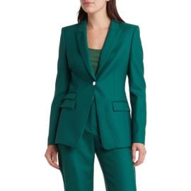 BOSS Juicylara One-Button Virgin Wool Blazer at Nordstrom