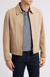 BOSS Malbano Goatskin Suede Jacket at Nordstrom