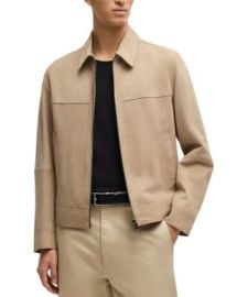 BOSS Malbano Leather Jacket Bloomingdales at Bloomingdales