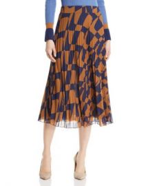 BOSS Matara Geo Print Pleated Skirt Women - Bloomingdale s at Bloomingdales