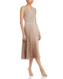 BOSS Mixed Material Dress with Pliss Skirt Bloomingdales at Bloomingdales