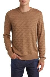 BOSS Odante Jacquard Silk Sweater at Nordstrom