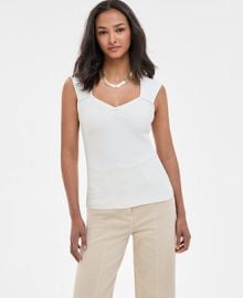BOSS Orange Womens Sweetheart-Neck Sleeveless Rib Top - Macys at Macys