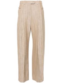 BOSS Pinstriped wide-leg Trousers - at Farfetch