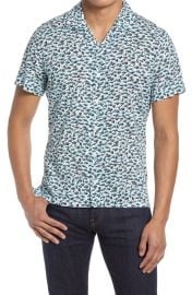 BOSS Rhythm Short Sleeve Button-Up Camp Shirt at Nordstrom