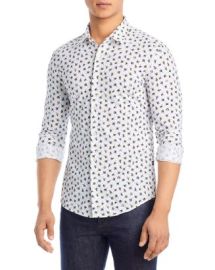 BOSS Roan Printed Slim Fit Shirt Bloomingdales at Bloomingdales