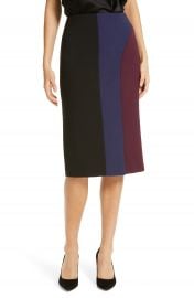 BOSS Velivia Colorblock Pencil Skirt   Nordstrom at Nordstrom