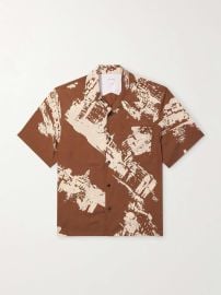 BOTTEGA VENETA Convertible-Collar Printed Silk and Cotton-Blend Shantung Shirt for Men MR PORTER at Mr Porter