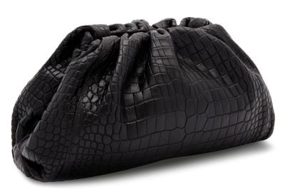 BOTTEGA VENETA Crocodile The Mini Pouch Clutch Bon Bon 1073676 FASHIONPHILE at Fahionphile