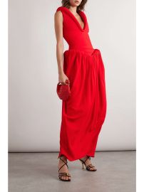 BOTTEGA VENETA Gathered boucl maxi dress NET-A-PORTER at Net a Porter