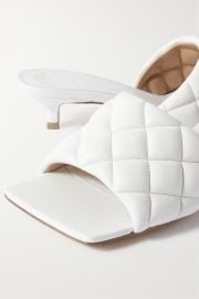 BOTTEGA VENETA Padded quilted leather mules NET-A-PORTER at Net a Porter