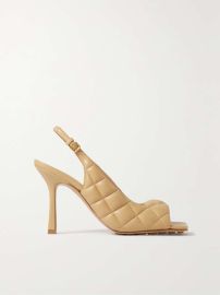 BOTTEGA VENETA Quilted leather slingback sandals NET-A-PORTER at Net a Porter