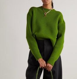 BOTTEGA VENETA Ribbed cashmere sweater NET-A-PORTER at Net a Porter