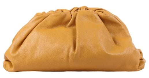 BOTTEGA VENETA Smooth Butter Calf The Pouch Oversized Clutch Camel Leather ref1300826 - Joli Closet at Joli Closet