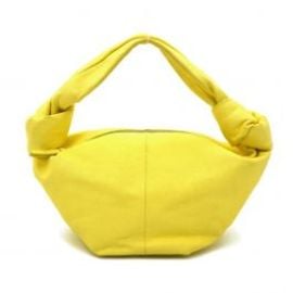 BOTTEGA VENETA Yellow Leather Double Knot Bag at Royal Bag Spa