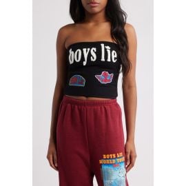 BOYS LIE Leave Them on Read Waffle Stitch Tube Top at Nordstrom