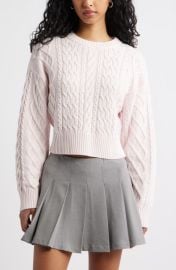 BP. Cable Pullover Sweater at Nordstrom