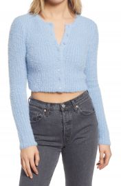 BP  Fuzzy Crop Cardigan   Nordstrom at Nordstrom