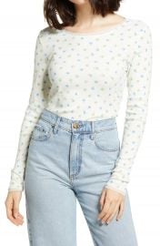 BP  Lace Trim Long Sleeve Tee   Nordstrom at Nordstrom