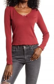 BP  Lettuce Edge Long Sleeve T-Shirt   Nordstrom at Nordstrom