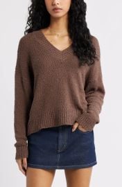 BP. Oversize V-Neck Sweater at Nordstrom