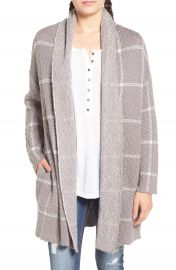 BP  Oversize Windowpane Cardigan at Nordstrom