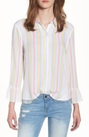 BP  Stripe Bell Sleeve Top at Nordstrom