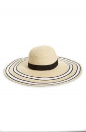 BP  Stripe Floppy Brim Straw Hat at Nordstrom