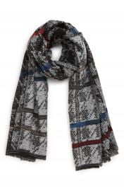 BP  Stripe Houndstooth Scarf   Nordstrom at Nordstrom