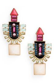 BP Geometric Crystal Drop Earrings at Nordstrom