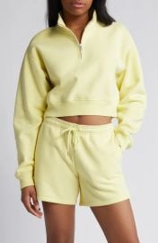 BP Quarter Zip Sweatshirt in Green at Nordstrom