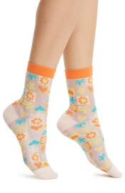 BP Sheer Pattern Anklet Socks at Nordstrom