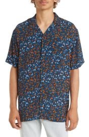 BPCheetah Print Short Sleeve Camp Shirt at Nordstrom