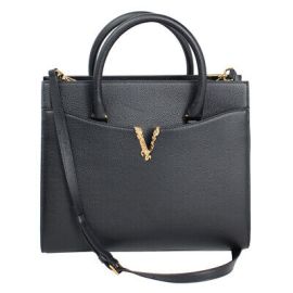 BRAND NEW VERSACE VIRTUOUS BLACK LEATHER HAND BAG WITH STRAP 1005961 1A04093 eBay at eBay